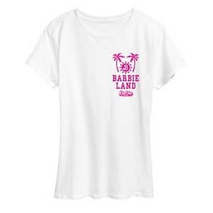 Women's - Barbie - Barbie Land Palm Trees & Sun Short Sleeve Graphic T-Shirt - 1 of 4