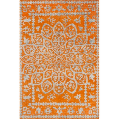 5'x8' Medallion Knotted Area Rug Copper/Light Gray - Safavieh