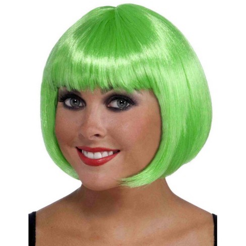 Bright green clearance wig