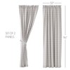 Annie Buffalo Grey Check Panel Set of 2 96x50 - 2 of 4