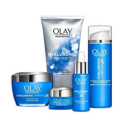 olay regenerist hyaluronic acid peptide 24 hydrating gel moisturizer