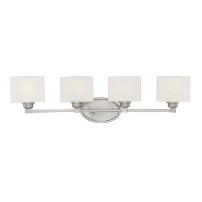 Savoy House Kane 4 - Light Vanity in  Satin Nickel