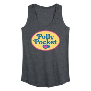 Women's - Polly Pocket - Polly Pocket Color Logo Graphic Racerback Tank - 1 of 4