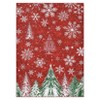 Christmas Area Rugs, Washable Non-Slip Snowflakes Snowscape Carpet, Soft Low Pile Foldable Stain Resistant for Bedroom, Home - 2 of 4