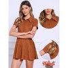 Jess by Meiko Women's Drop Waist Collared Flare Dress - 2 of 4