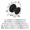 Amerock Revitalize 1-1/4 Inch (32mm) Diameter Oil-rubbed Bronze Cabinet ...