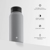 JoyJolt Vacuum Insulated Water Bottle with Flip Lid & Sport Straw Lid - 32 oz Large Hot/Cold Vacuum Insulated Stainless Steel Bottle - 3 of 4
