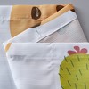 Dainty Home Safari 3D Textured Fabric Shower Curtain with 12 Metal Rollerball Hooks, 70" x 72" - 2 of 4