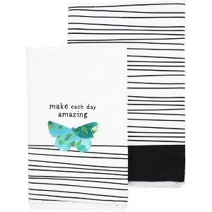 Pavilion Gift Company - Amazing - Tea Towel Gift Set (2 - 19.75" x 27.5") - Kitchen Textiles - 1 of 4