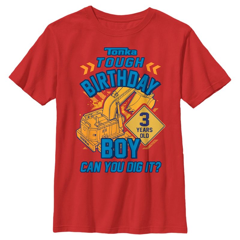 Boy's Tonka 3rd Birthday T-Shirt, 1 of 5