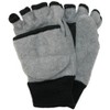 CTM Kids' 4-7 Fleece Flip Top Fingerless Gloves and  Mitten - 3 of 4