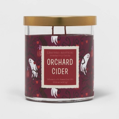 15.1oz Orchard Cider Halloween Jar with Gold Lid Candle - Opalhouse™