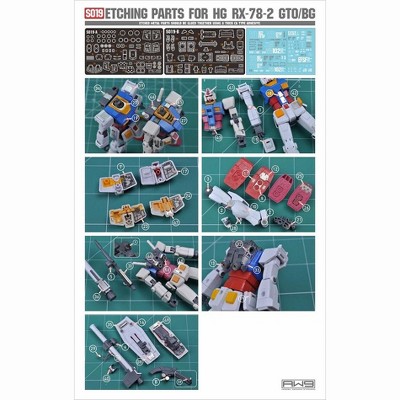 Madworks AW9 S19 Photo-Etch Metal Parts for RX-78-02 GTO/Beyond Global HG 1/144 Model Kit