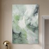 Art Remedy Rainfall on the Grass Green Abstract Wall Art Unframed - 2 of 4