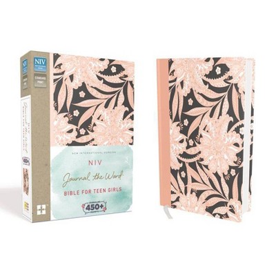 NIV, Journal the Word Bible for Teen Girls, Hardcover, Pink Floral - by  Zondervan