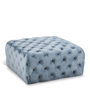 Meridian Furniture,Ariel Velvet Ottoman/Bench - 1 of 4