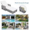 Outdoor Patio Recliner,All Weather Rattan Patio Adjustable Recliner With Armrests And Removable Cushion,Pool Lounge Chairs-Cuddlewood - 3 of 4