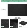 Unique Bargains Waterproof Felt Outdoor Storage Shed Flooring Mat Gray 1 Pc - 3 of 4