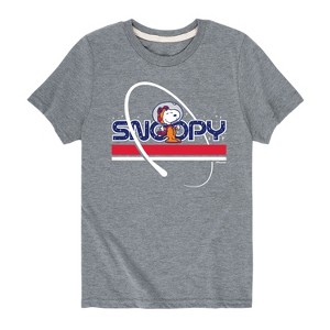 Boys' - Peanuts - Space Traveler Snoopy Short Sleeve Graphic T-Shirt - 1 of 4