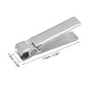Unique Bargains Stainless Steel Nail Clippers Portable Nail Cutter for Nail Care Black 1Pc - 4 of 4