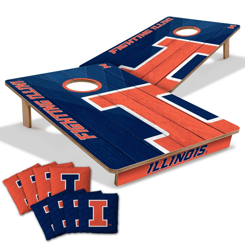 NCAA Illinois Fighting Illini 2'x3' Wood Toss Game Set