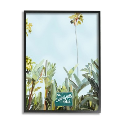 Stupell Industries Beverly Hills Hotel Plants Framed Giclee Art