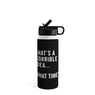 DirtyAngelFace Whats The Best That Could Happen 18 oz Water Bottle With  Straw Lid - Society6