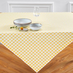 Solino Home Linen Gingham Check Table Throw - 1 of 4