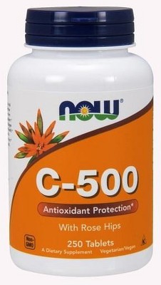 C-500 With Rose Hips by Now Foods  -  250 Tablet