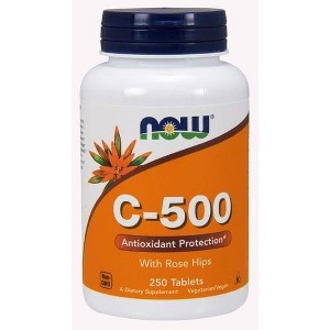 C-500 With Rose Hips by Now Foods  -  250 Tablet - 1 of 2