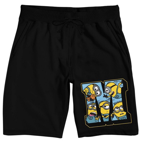 Minions M Men s Black Lounge Shorts Target