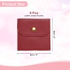 Unique Bargains PU Leather Soft Mini Jewelry Storage Pouches 6 Pcs - 2 of 4