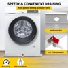 Washing Machine Pan Heavy Duty 304 Stainless Steel Washing Machine Tray with 4 Pcs Anti-Vibration Washing Machine Feet, Washer Pan - 4 of 4