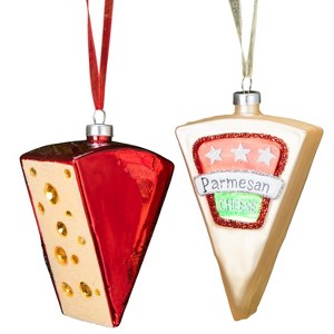 Every Day is Christmas 2pc Cute Glass Blown Ornaments Hand Made Unique Figurines Christmas Decoration - 1 of 4