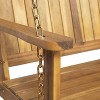 Tambora Acacia Wood Patio Porch Swing - Christopher Knight Home - 4 of 4