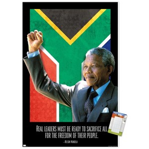 Trends International Nelson Mandela - Real Leader Unframed Wall Poster Prints - 1 of 4
