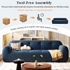 3 Seater Chenille Sofa with Tufted Cushions,Soft Compressed Sofa with Foam Support,Corduroy Sofa for Living Room Small Spaces-Coolbibila - 3 of 4