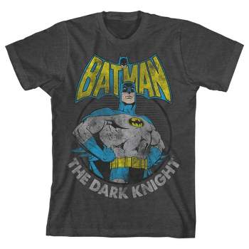 Batman The Dark Knight Youth Charcoal Gray Graphic Tee