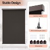 Heynemo Motorized Outdoor Roller Shades, Remote Control, Electric Outdoor Blinds for Porch, Gazebo, Pergola, Balcony, Deck - 3 of 4