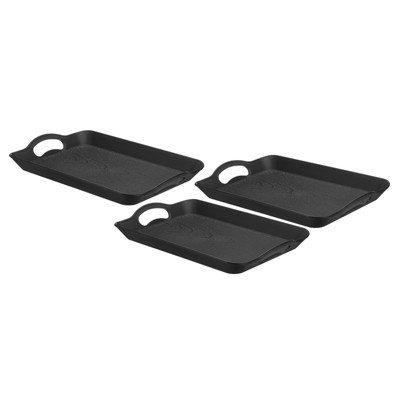Unique Bargains Plastic Reusable Multi-Purpose Rectangle Serving Trays