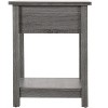 Vynxaria Chic Contemporary Nightstand - Gray, 24"Hx20"Wx19"D, Space-Efficient, Durable Construction, Easy Assembly, Bedroom Furniture - 3 of 4