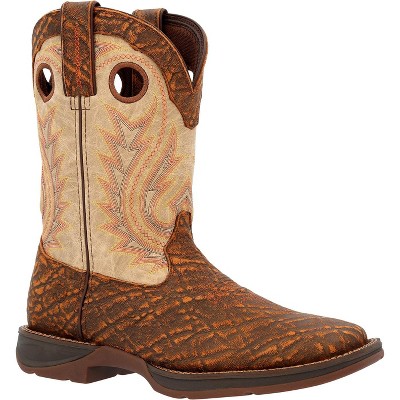 Men's Rebel by Durango Tan Elephant Print & Bone