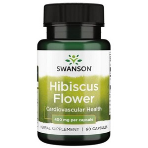 Swanson Herbal Supplements Hibiscus Flower 400 mg 60 Caps. - 1 of 3