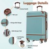 Lyngins Vintage 3-Piece Luggage Set – 24" Expandable Hardside Suitcase, Travel Duffel Bag (Trolley Sleeve), Toiletry Bag, 3-Step Telescoping Handle - 2 of 4