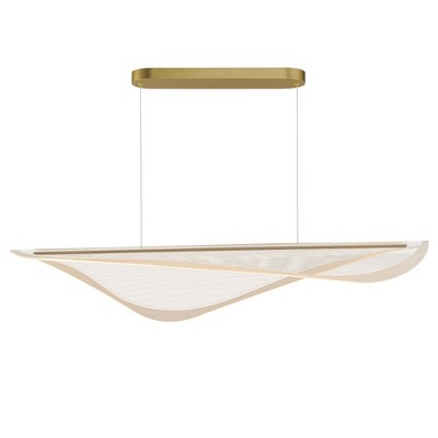 ET2 Lighting Manta 1 - Light Island Pendant Light in  Gold