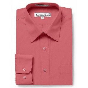 Gentlemen's Collection Men's Regular Fit Long Sleeve Dress Shirt – Available in Multiple Colors - 1 of 2