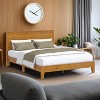Galano Payne Luxe Platform Bed with Headboard in Oslo Oak, Black Oak, Concrete Gray, Dusty Gray Oak, Knotty Oak, Amber Walnut - 2 of 4