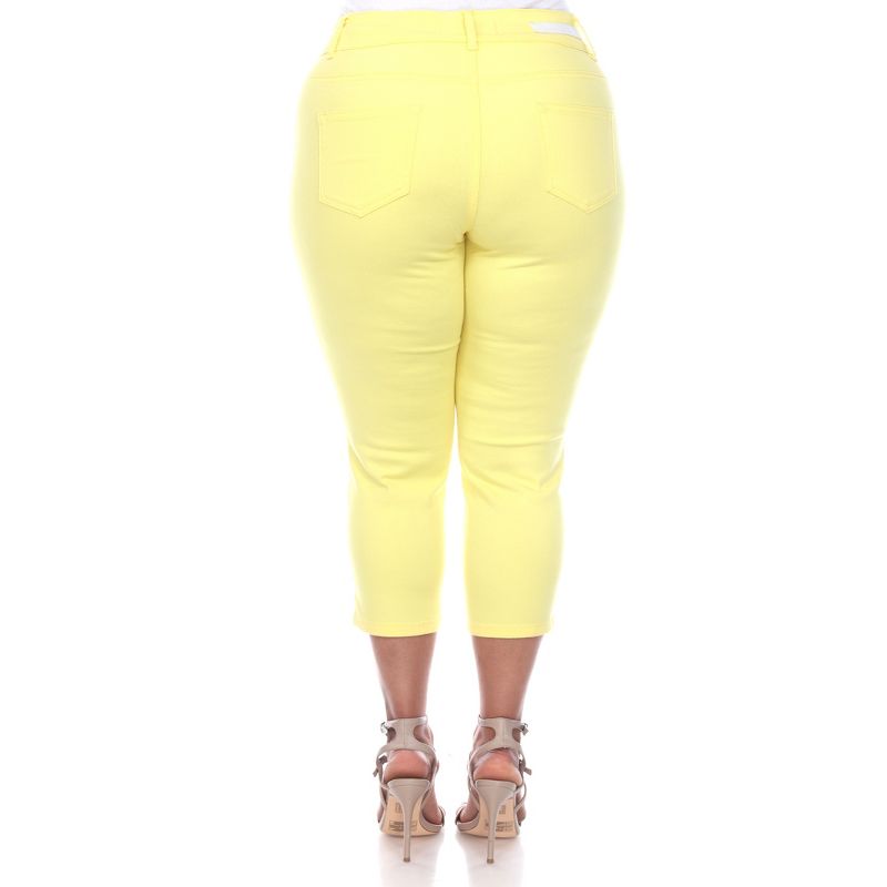 Women's Plus Size Capri Jeans - White Mark, 4 of 6