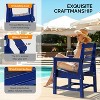 VINGLI Outdoor Patio Dining Chairs, HDPE Outdoor Patio Chairs All-Weather Durable Garden Seating for Outside, Poolside, Deck, Porch - 4 of 4