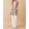 Women's Three Words Sleeveless Cardigan - Cozy Co. - 3 of 3